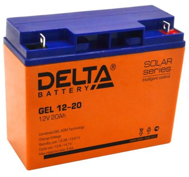 Аккумулятор Delta GEL 12-20 12В/20Ач
